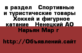  в раздел : Спортивные и туристические товары » Хоккей и фигурное катание . Ненецкий АО,Нарьян-Мар г.